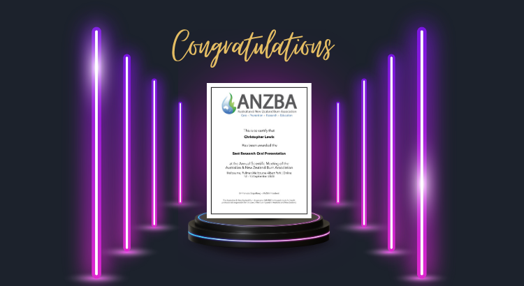Image for Best Research Oral Presentation at 2023 ANZBA ASM